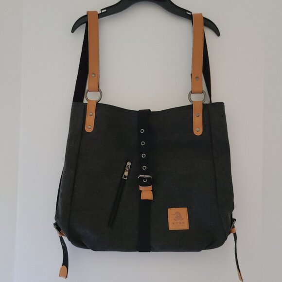 FULARUISHI JAPANESE CANVAS KHAKI RUCKSACK-RUGGED CHARM MEETS EVERDAY ADVENTURE - Picture 3 of 14